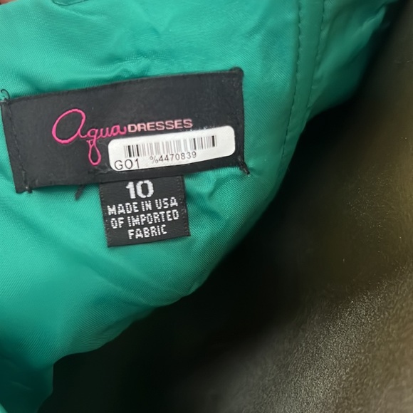 Aqua Gown NWOT. - Picture 7 of 9